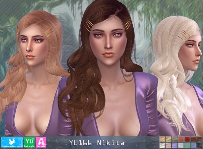 Sims 4 YU166 NIKITA hair (P) at Newsea Sims 4