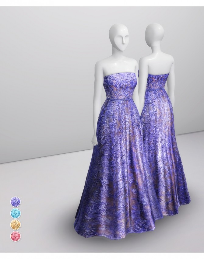 Sims 4 SS 2014 Couture Collection I 1 long dress at Rusty Nail