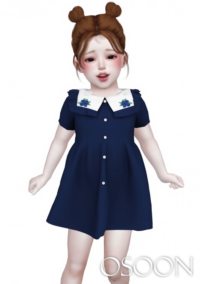 Sims 4 CornPang Dress at Osoon