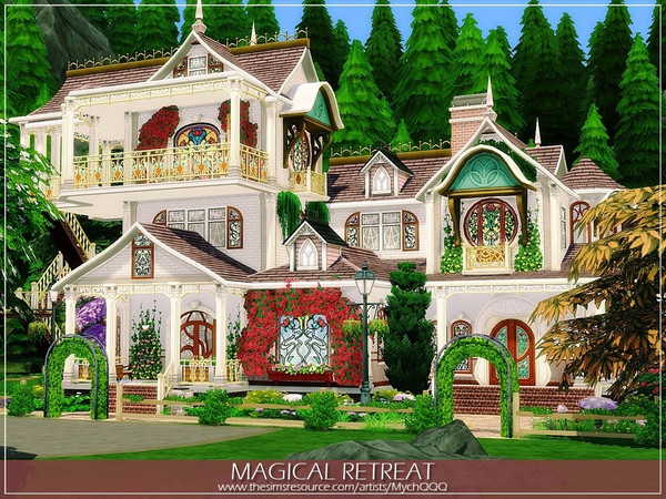 Sims 4 Magical Retreat house by MychQQQ at TSR