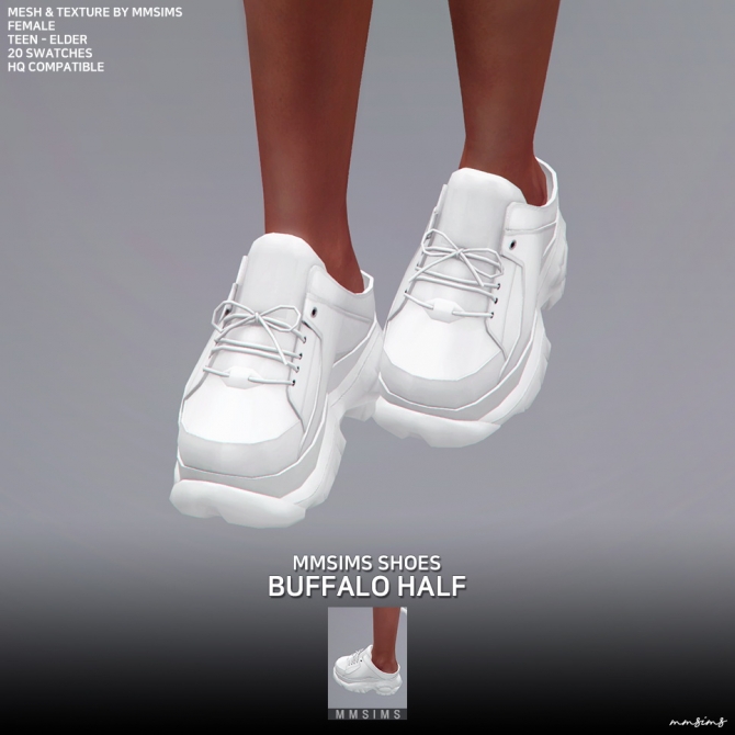 hånd ilt Mild Buffalo Sneakers Half AF at MMSIMS » Sims 4 Updates