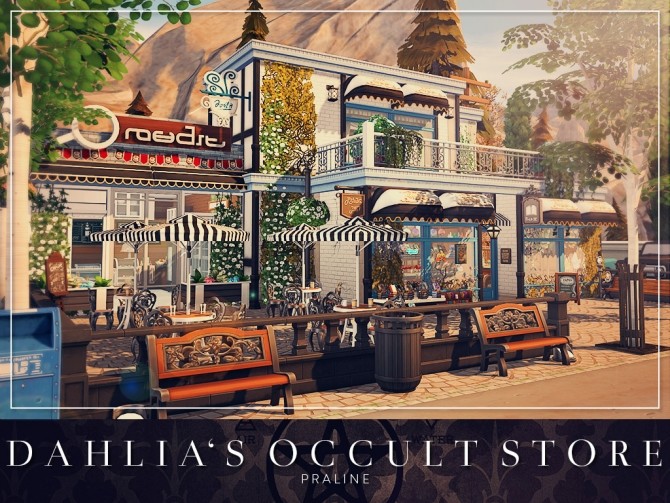 Sims 4 Dahlia’s Occult Store at Cross Design