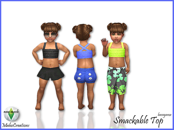 Sims 4 Top Smackable by MahoCreations at TSR