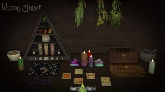 Sims 4 Wiccan clutter by Sandy at Around the Sims 4