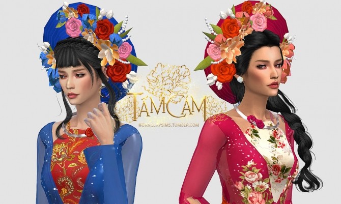 Sims 4 Tấm Cám Vietnamese traditional clothes at HoangLap’s Sims