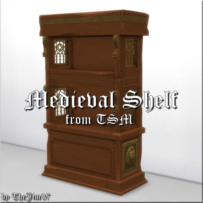 Sims 4 Medieval Shelf by TheJim07 at Mod The Sims