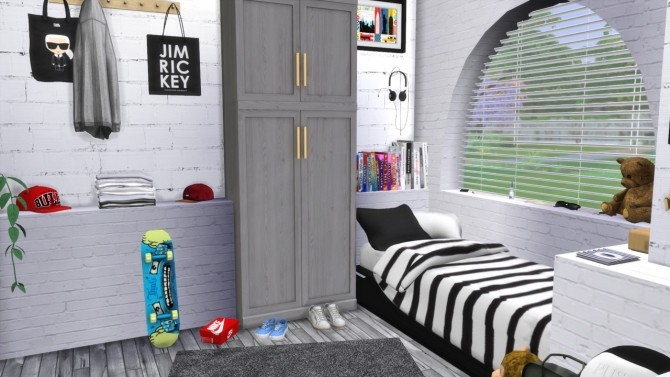 Sims 4 PRE TEEN BOYS BEDROOM at MODELSIMS4