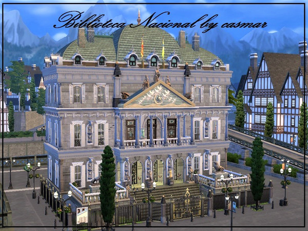 Sims 4 National Library by casmar at TSR