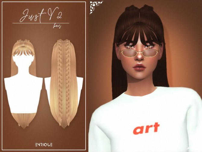 Sims 4 Just Hairstyle V2 at Enriques4