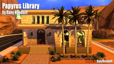 Papyrus Library by Rany Raydolff at ihelensims