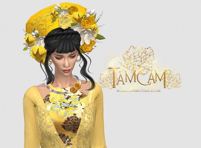 Sims 4 Tấm Cám Vietnamese traditional clothes at HoangLap’s Sims