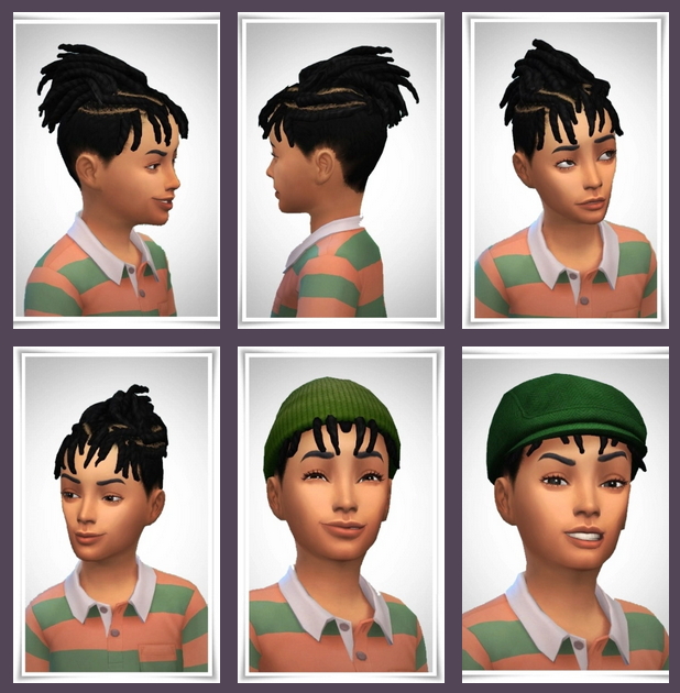 Sims 4 Kids Twist Bangs hair at Birksches Sims Blog