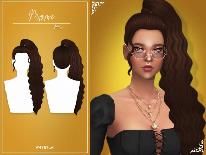 Sims 4 Mome Hairstyle at Enriques4