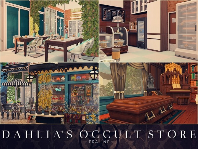 Sims 4 Dahlia’s Occult Store at Cross Design