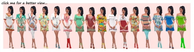 Sims 4 BOHO DRESS at Sims4Sue