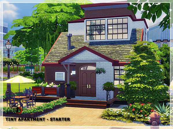 Sims 4 Tiny apartment starter by Danuta720 at TSR