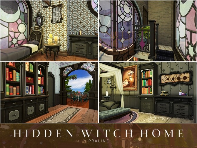 Sims 4 Hidden Witch Home by Praline at Cross Design