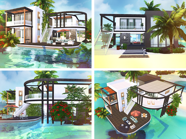 Sims 4 Gregers contemporary house by Rirann at TSR