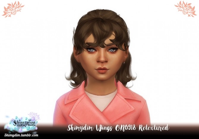 Sims 4 Wings ON0918 Hair Retexture Child Naturals + Unnaturals at Shimydim Sims