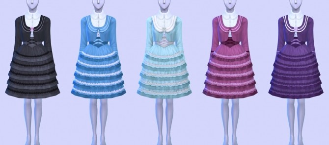 Sims 4 Lolita Clothing Set at Pickypikachu