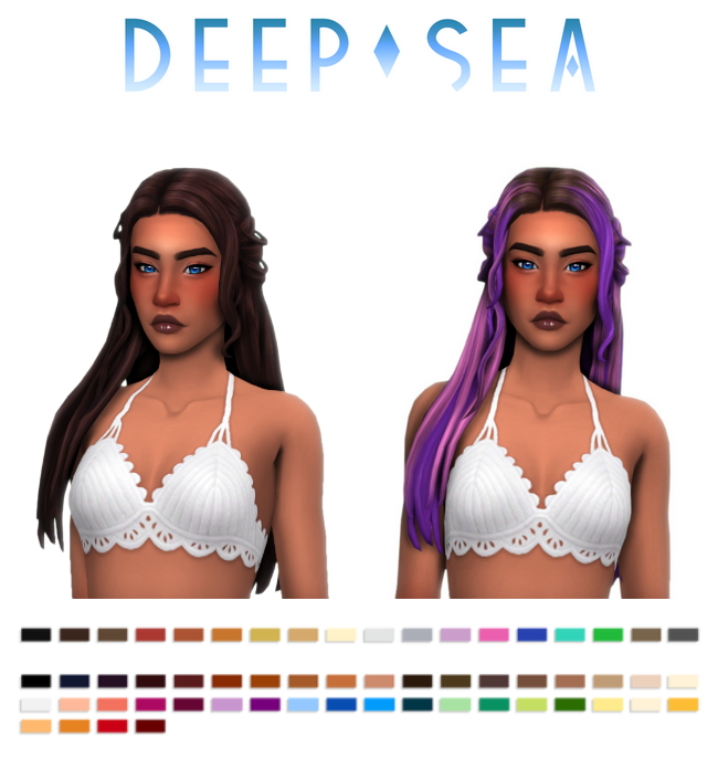 Sims 4 Deep Sea hair at Simandy