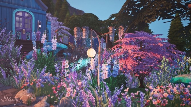 Sims 4 Magical Garden Tiny House at GravySims