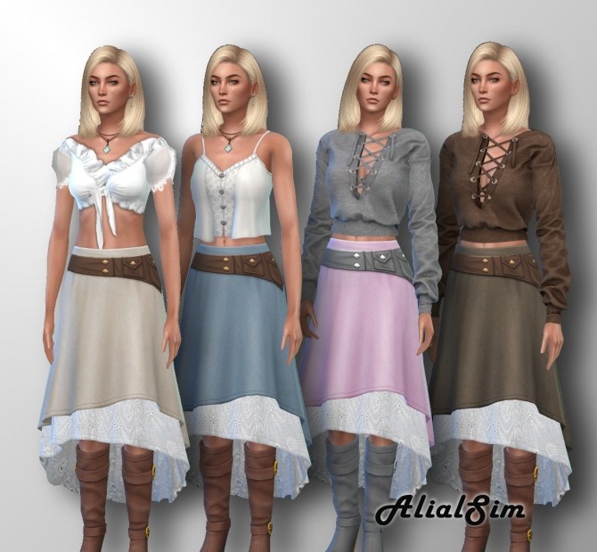 Sims 4 Skirt ROM at Alial Sim