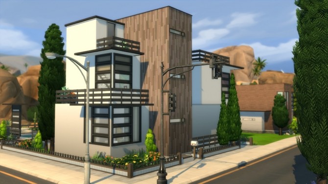 Sims 4 Bright Modern Home at ArchiSim