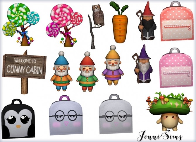 Sims 4 Decorative Autumn Sun 8 Items at Jenni Sims