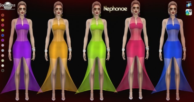 Sims 4 Nephonae dress at Jomsims Creations