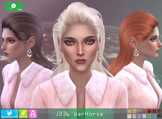 Sims 4 J236 WarHorse hair at Newsea Sims 4