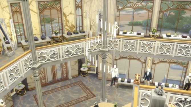 Sims 4 Parisian Clothing Store at ArchiSim