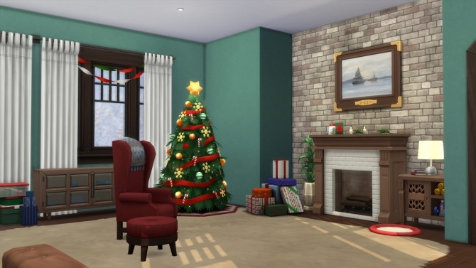 Sims 4 Festive Lodge at ArchiSim
