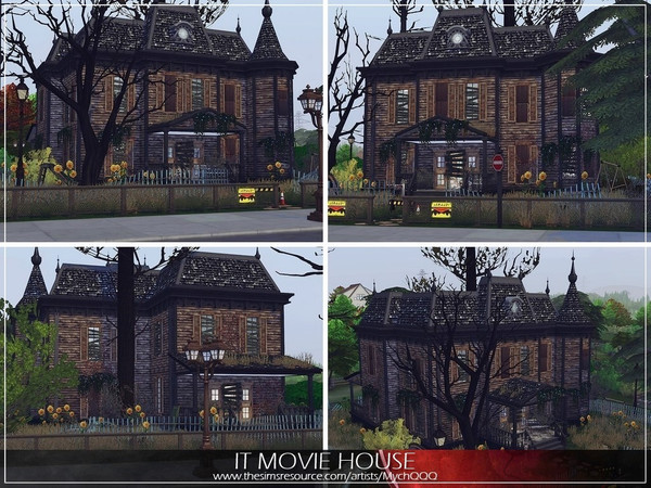 Sims 4 IT Movie House by MychQQQ at TSR