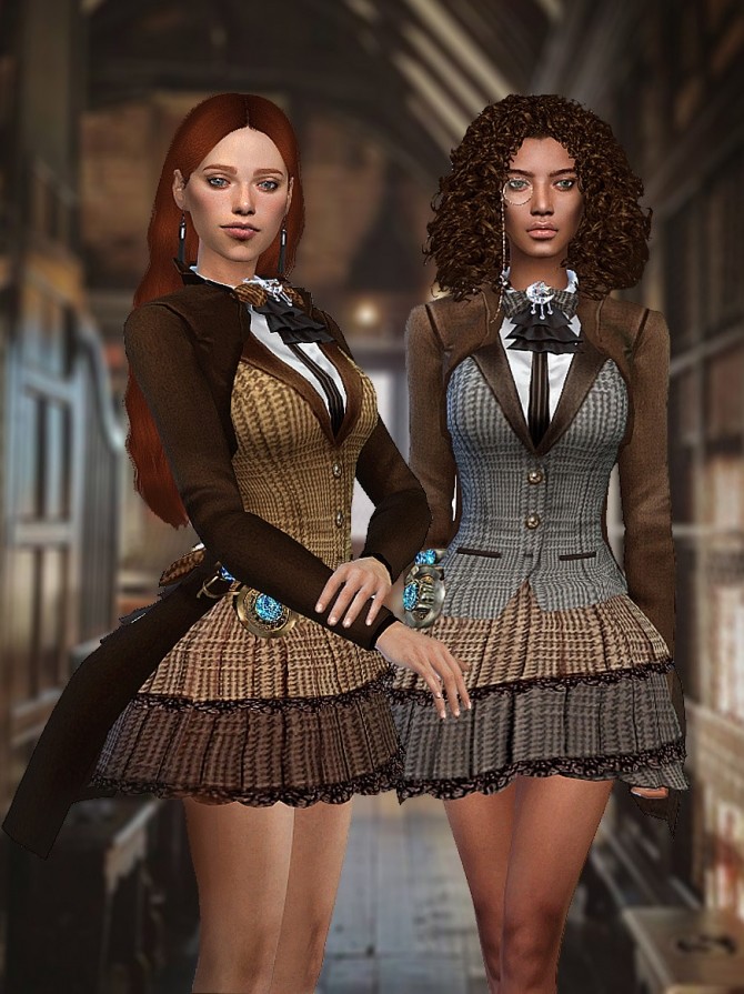 Sims 4 Magician Dress F at HoangLap’s Sims