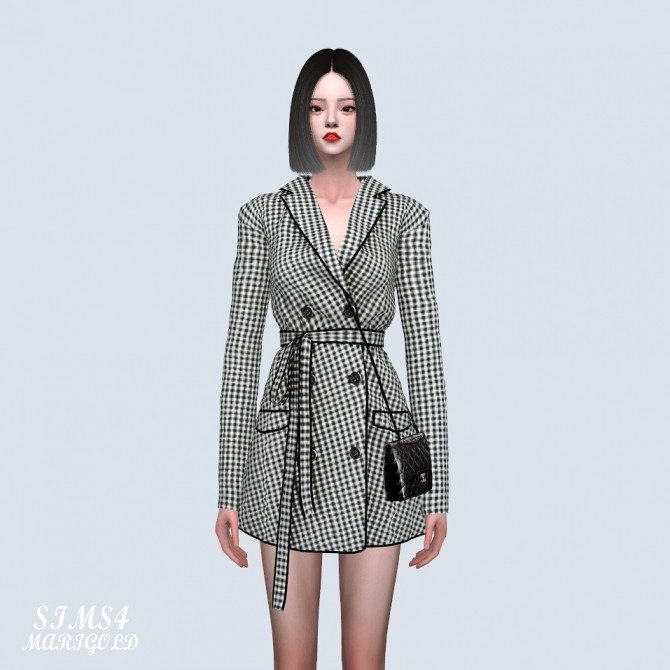Sims 4 Autumn Coat Mini Dress (P) at Marigold