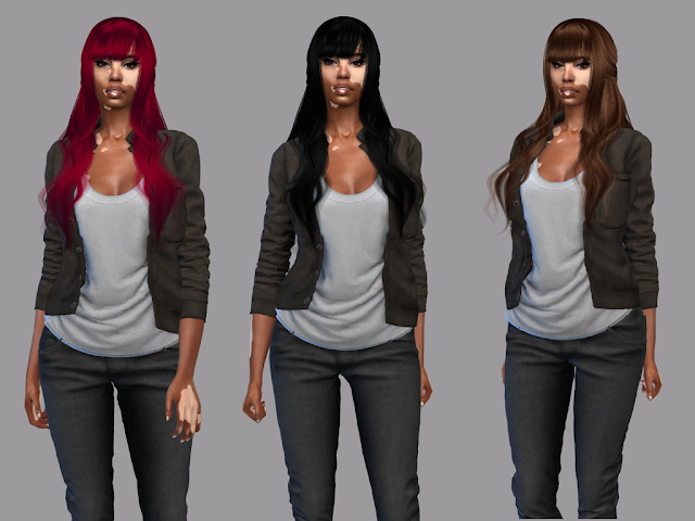 Sims 4 LaFolia Hair Recolor at Teenageeaglerunner
