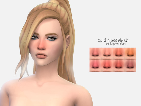 Sims 4 Cold Noseblush by Sagittariah at TSR