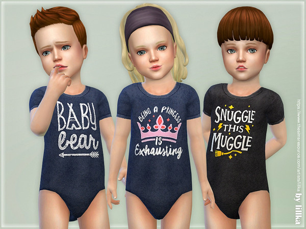 Sims 4 Toddler Onesie 04 by lillka at TSR