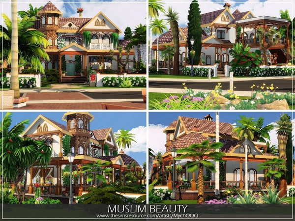 Sims 4 Muslim Beauty house by MychQQQ at TSR