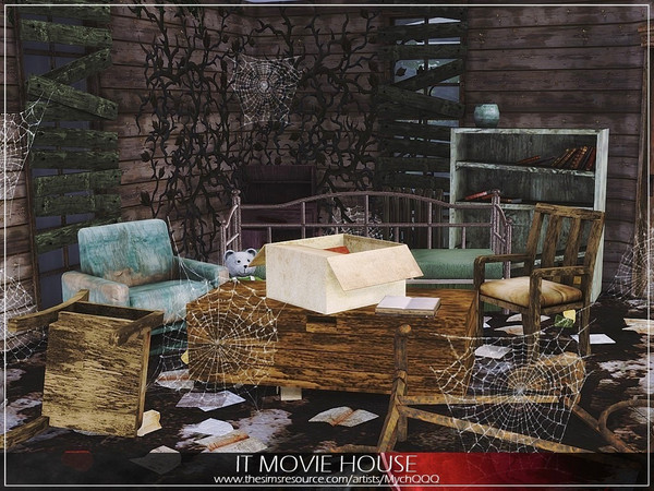 Sims 4 IT Movie House by MychQQQ at TSR