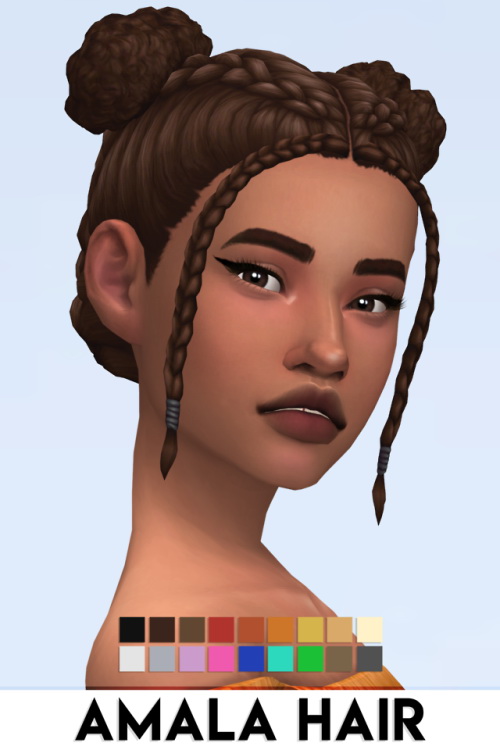 Sims 4 AMALA HAIR at Vikai