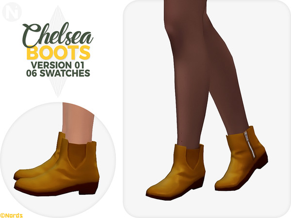 Sims 4 Chelsea Boots V1 by Nords at TSR