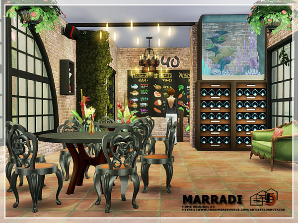 Sims 4 Marradi climatic restaurant by Danuta720 at TSR