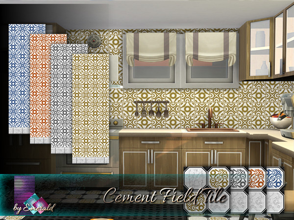 Sims 4 Cement Field Tile by emerald at TSR