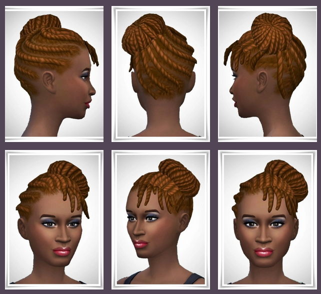 Sims 4 Twist Dread Knot Hair at Birksches Sims Blog