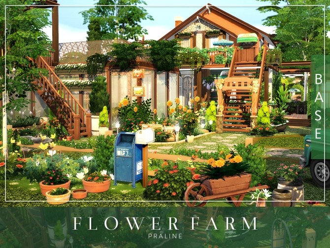 Sims 4 Flower Farm by Praline at Cross Design