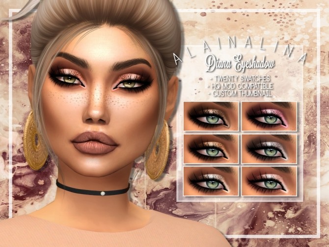 Sims 4 Diana Eyeshadow at AlainaLina