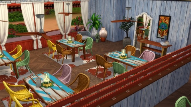 Sims 4 Seafood Restaurant at ArchiSim