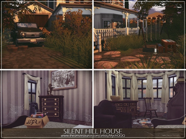 Sims 4 Silent Hill House by MychQQQ at TSR